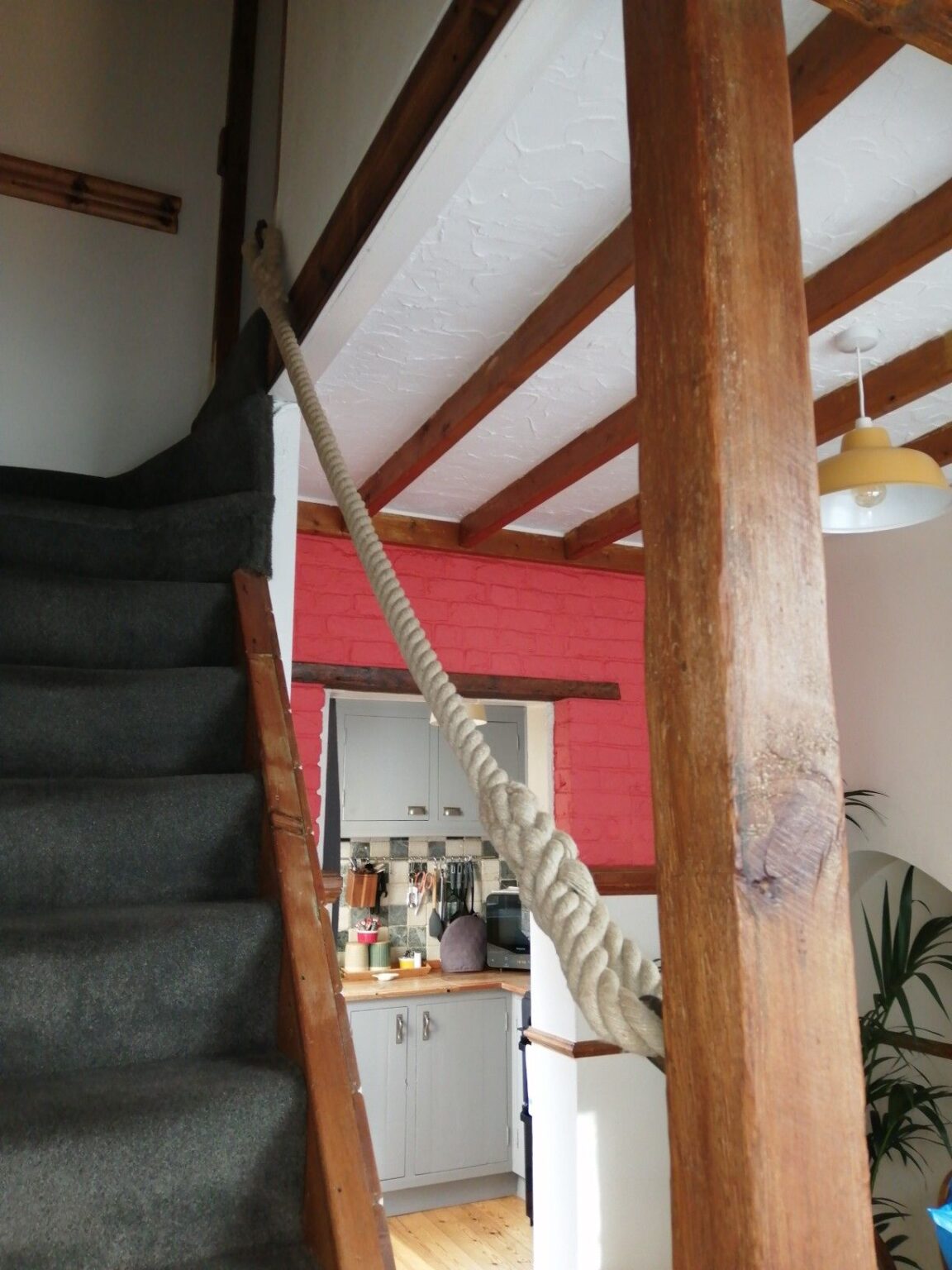 Rope Banister & Stair Rope Handrail (inc. Gallery) Make Your Own