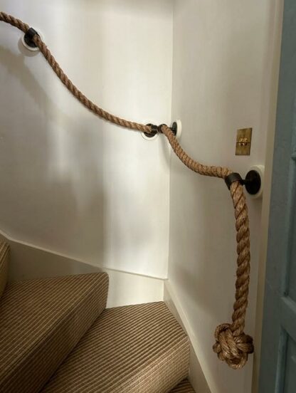 Stair Rope Handrail Banister With Manila Rope